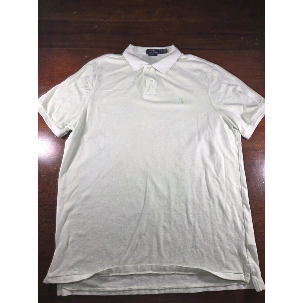 Polo Ralph Lauren Shirt Men's XL Mint Green Classic Fit Cotton Pastel Preppy